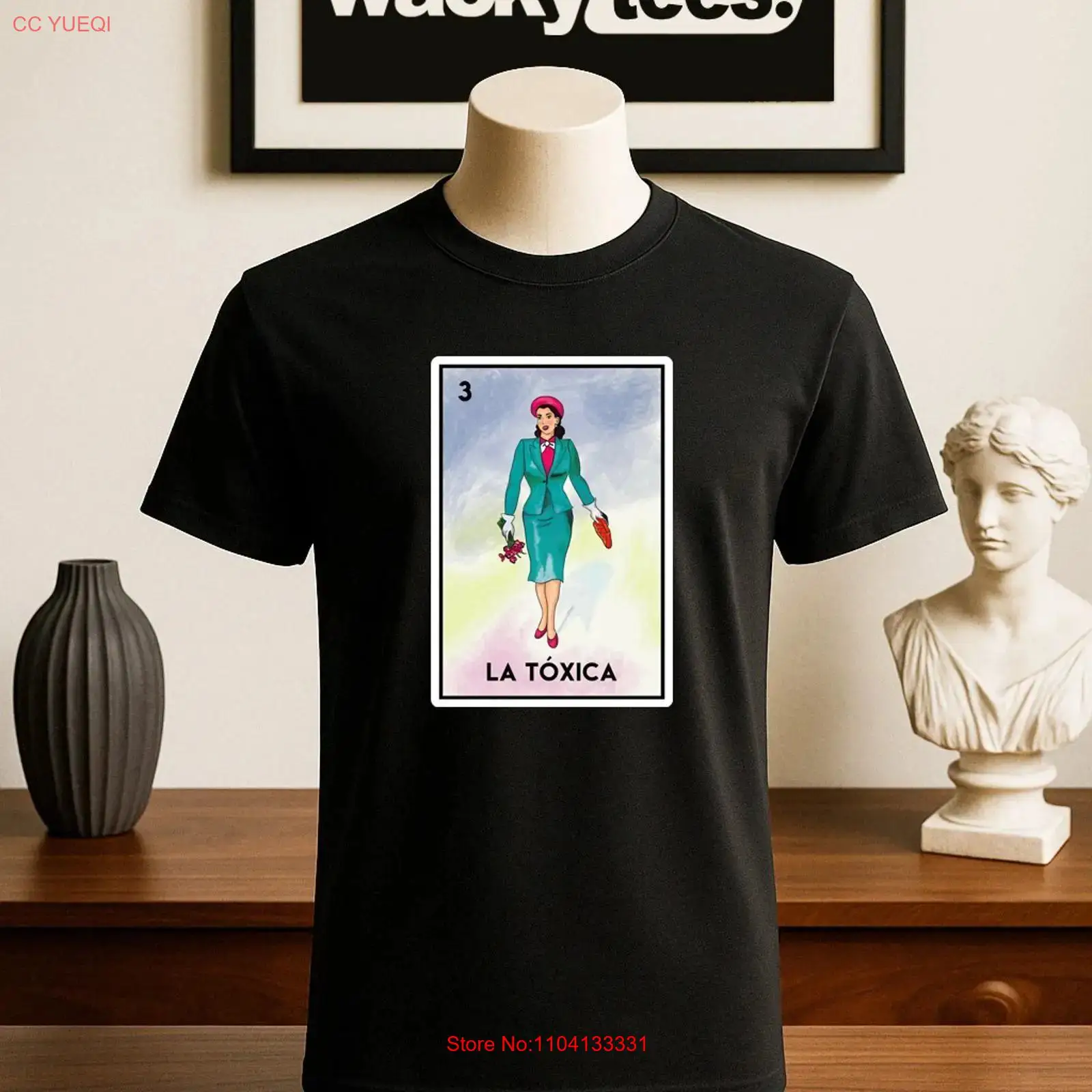 تي شيرت La Toxico Dama Loteria - مراجعة Vintage Fashion La وسعره